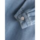 Pocket Drop Shoulder Denim Shacket