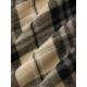 Women's Plaid Smocked Ruffle Cuff Lantern Sleeve Longline Shacket