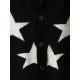 Star Drop Shoulder Button Up Cardigan