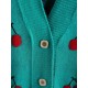 Cherry Button Up Dual Pocket Cardigan